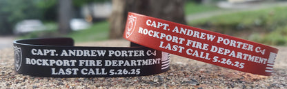 Memorial Bracelet Firefighter, Fireman, Fire Maltese, First Responder, Fire Department, End of Watch, EOW, LODD, Laser Engraved