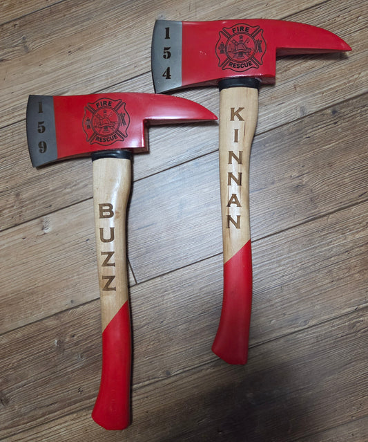 Custom Engraved Firefighter Axe - Bison River