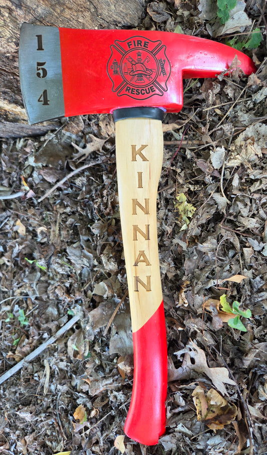 Custom Engraved Firefighter Axe - Bison River