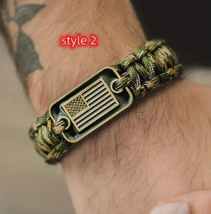 camouflage paracord bracelet