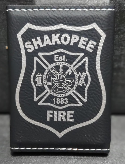 Custom engraved business card holder
