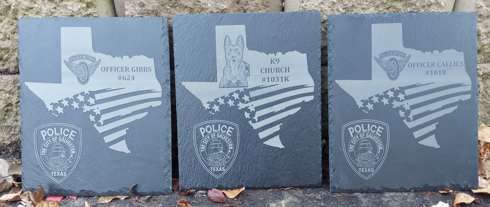 Custom Laser Engraved K9 Plaque