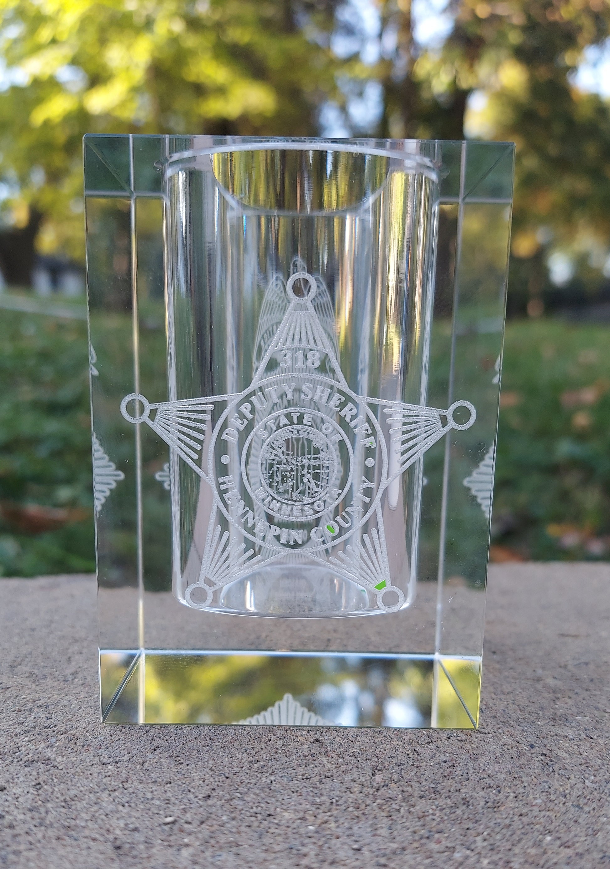 Custom engraved pen pencil holder
