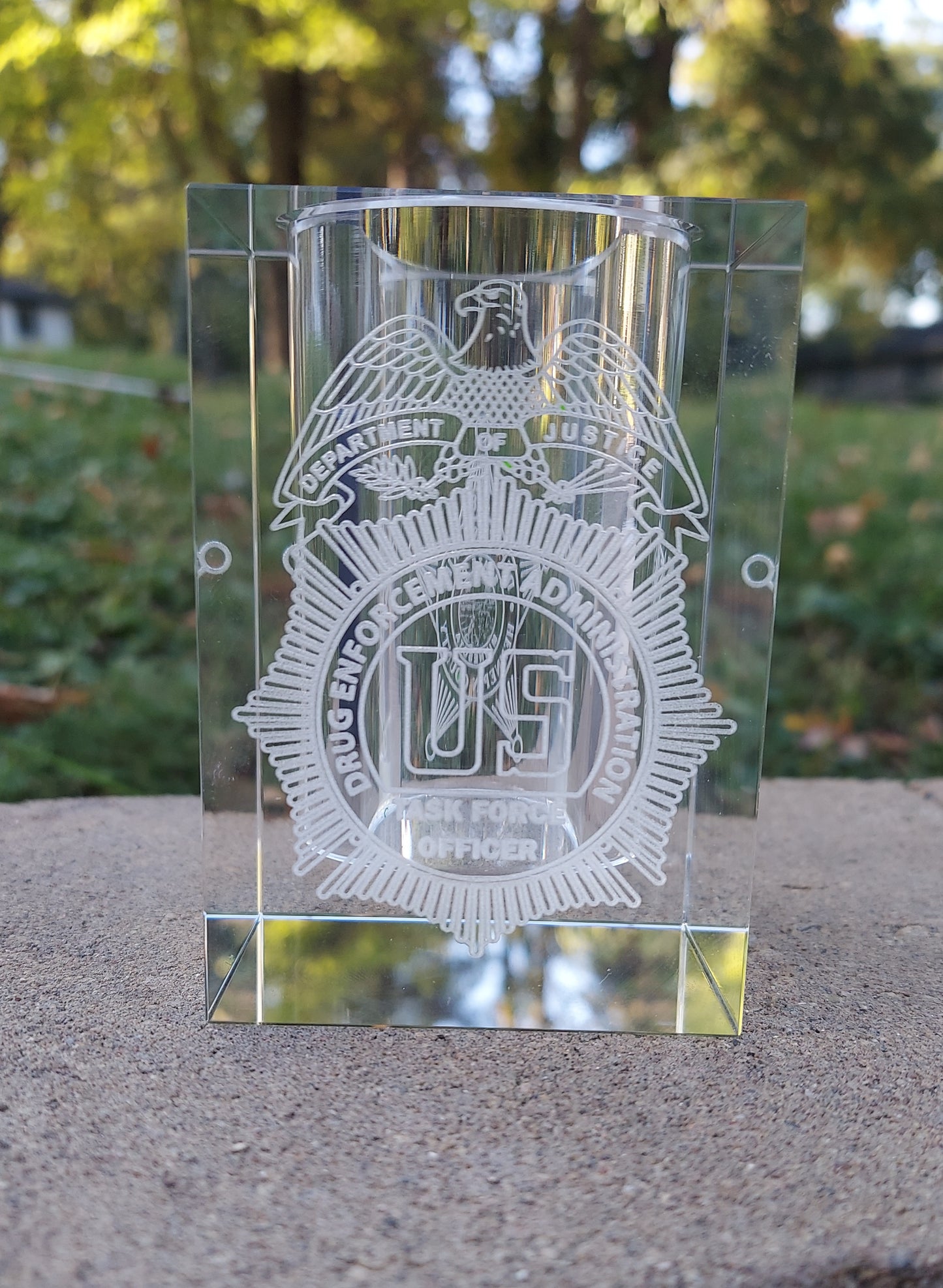 Custom engraved pen pencil holder