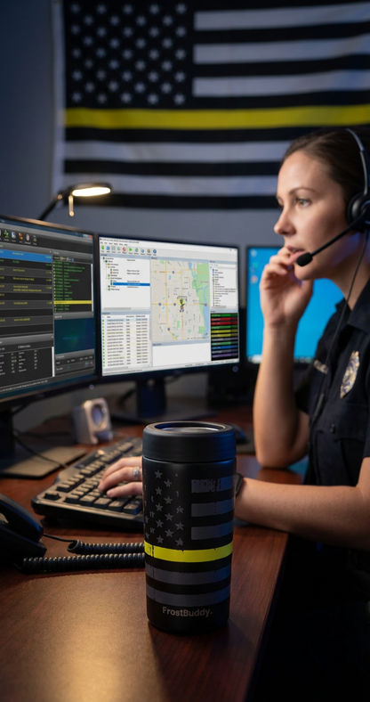 Engraved Yellow Line Frost Buddy Dispatcher