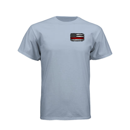 Firefighter Helmet & SCBA Mask Fire Rescue Shirt