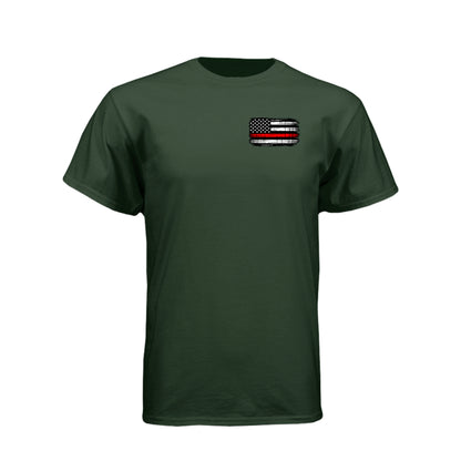 Firefighter Helmet & SCBA Mask Fire Rescue Shirt