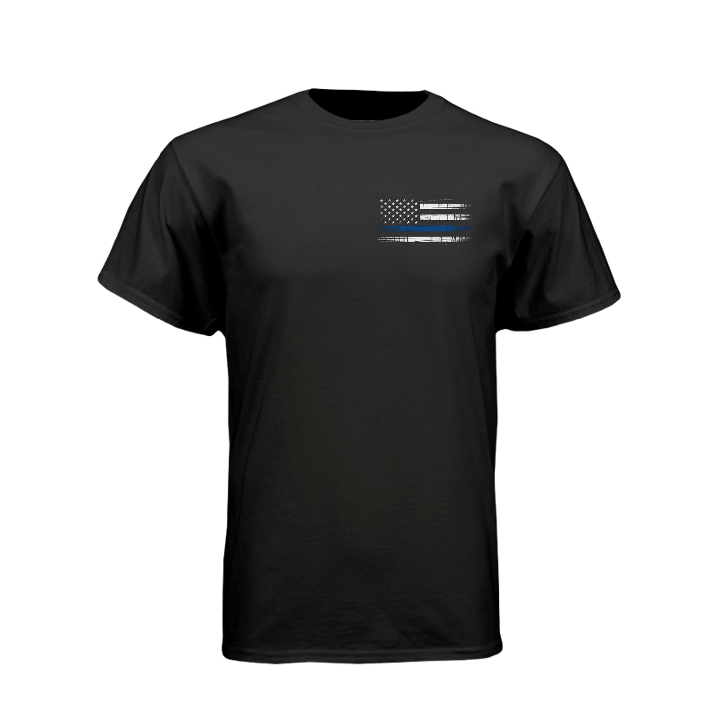 Minnesota Proud Thin Blue Line distressed American flag T-shirt