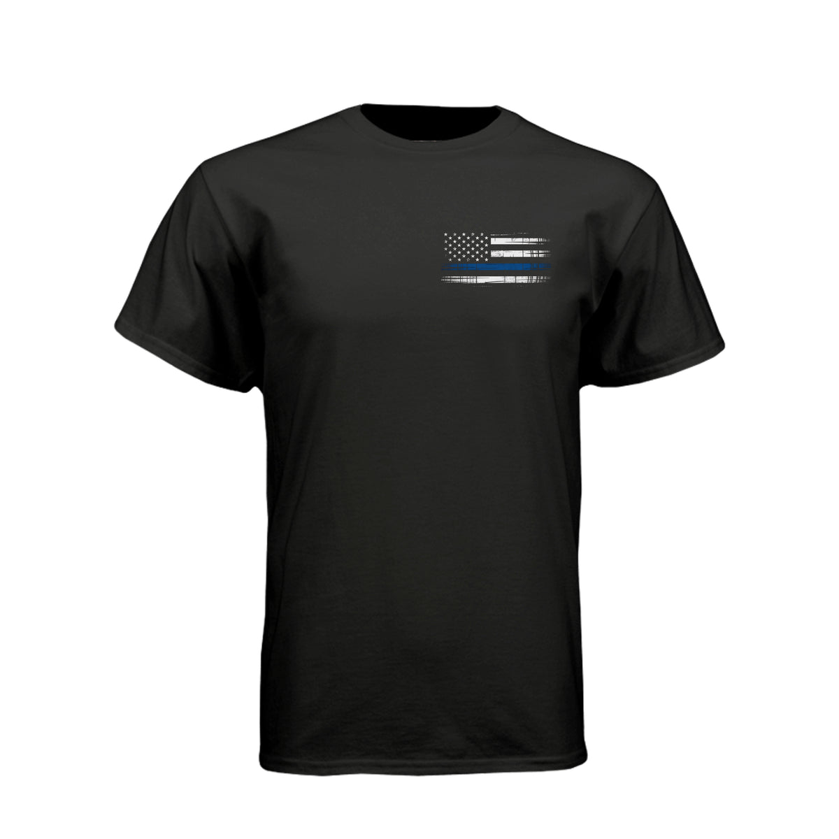 Minnesota Proud Thin Blue Line distressed American flag T-shirt