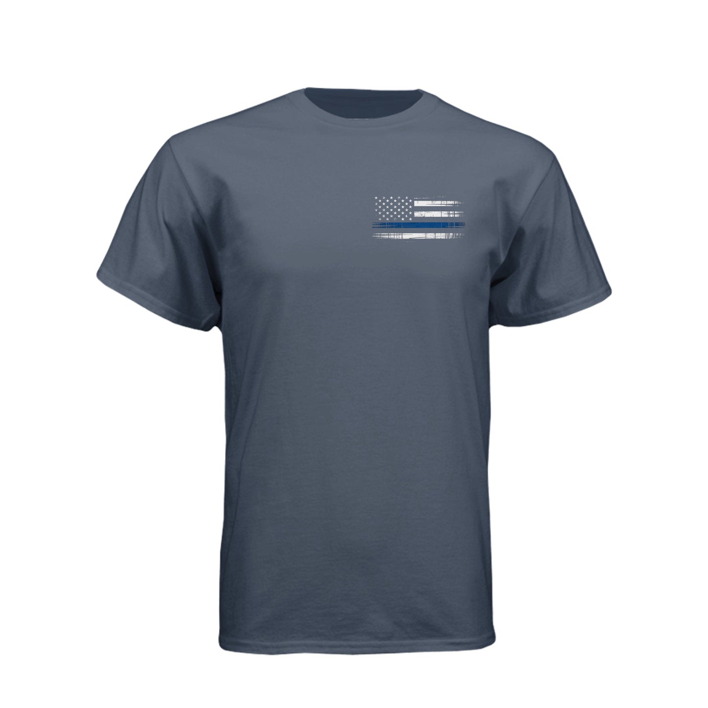 Minnesota Proud Thin Blue Line distressed American flag T-shirt