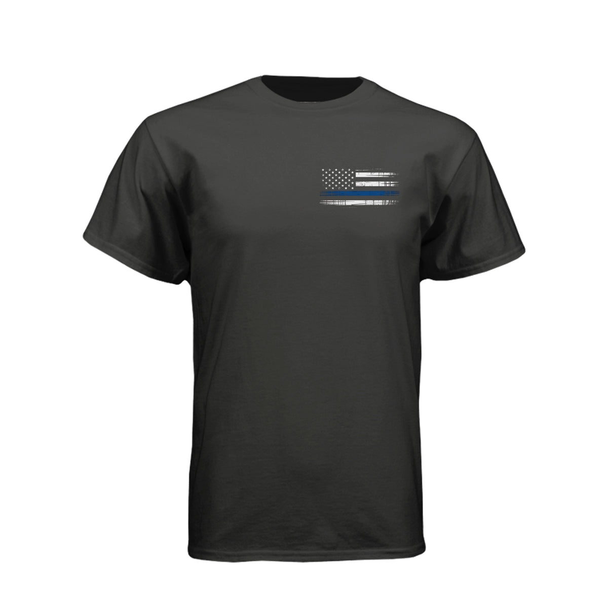 Minnesota Proud Thin Blue Line distressed American flag T-shirt