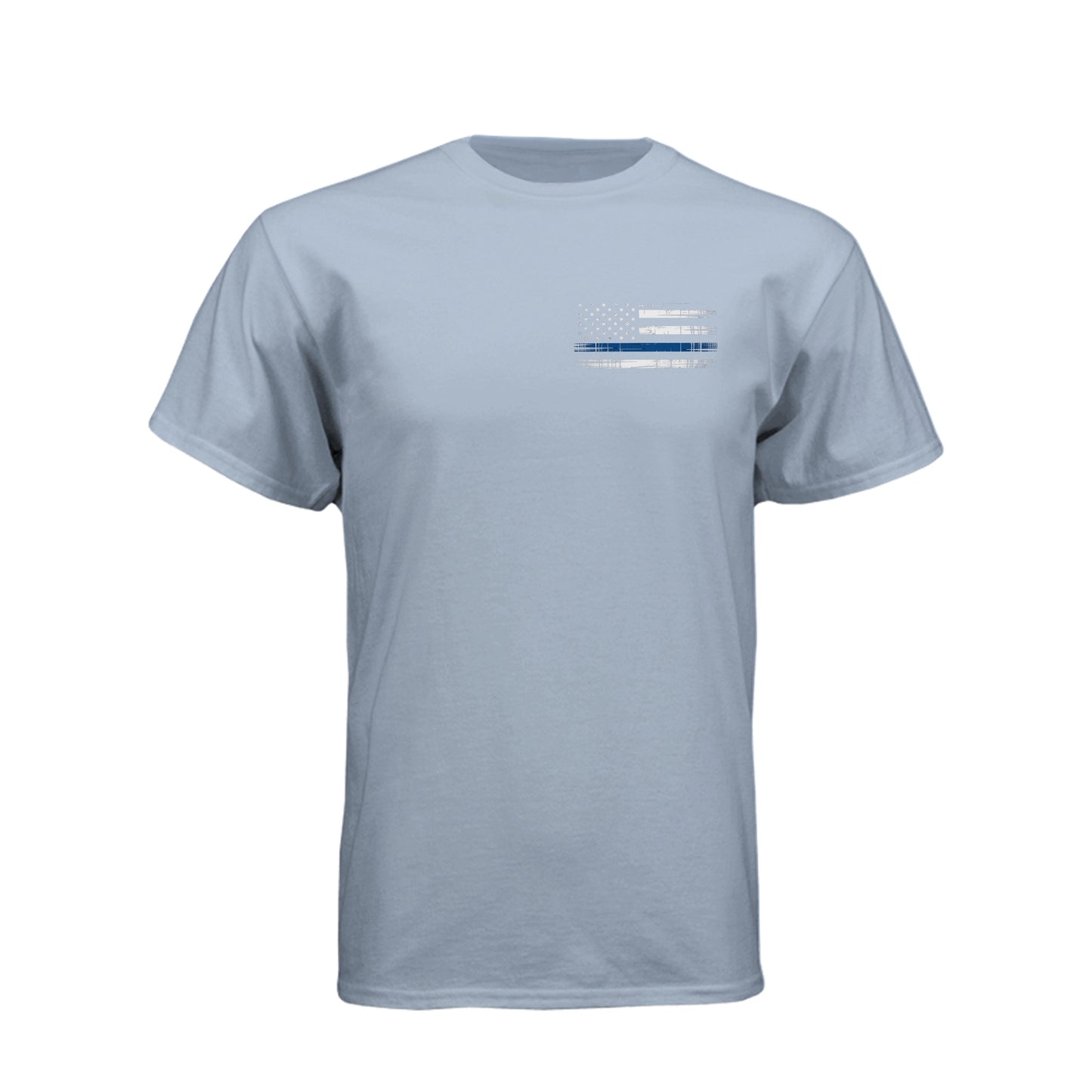 Minnesota Proud Thin Blue Line distressed American flag T-shirt
