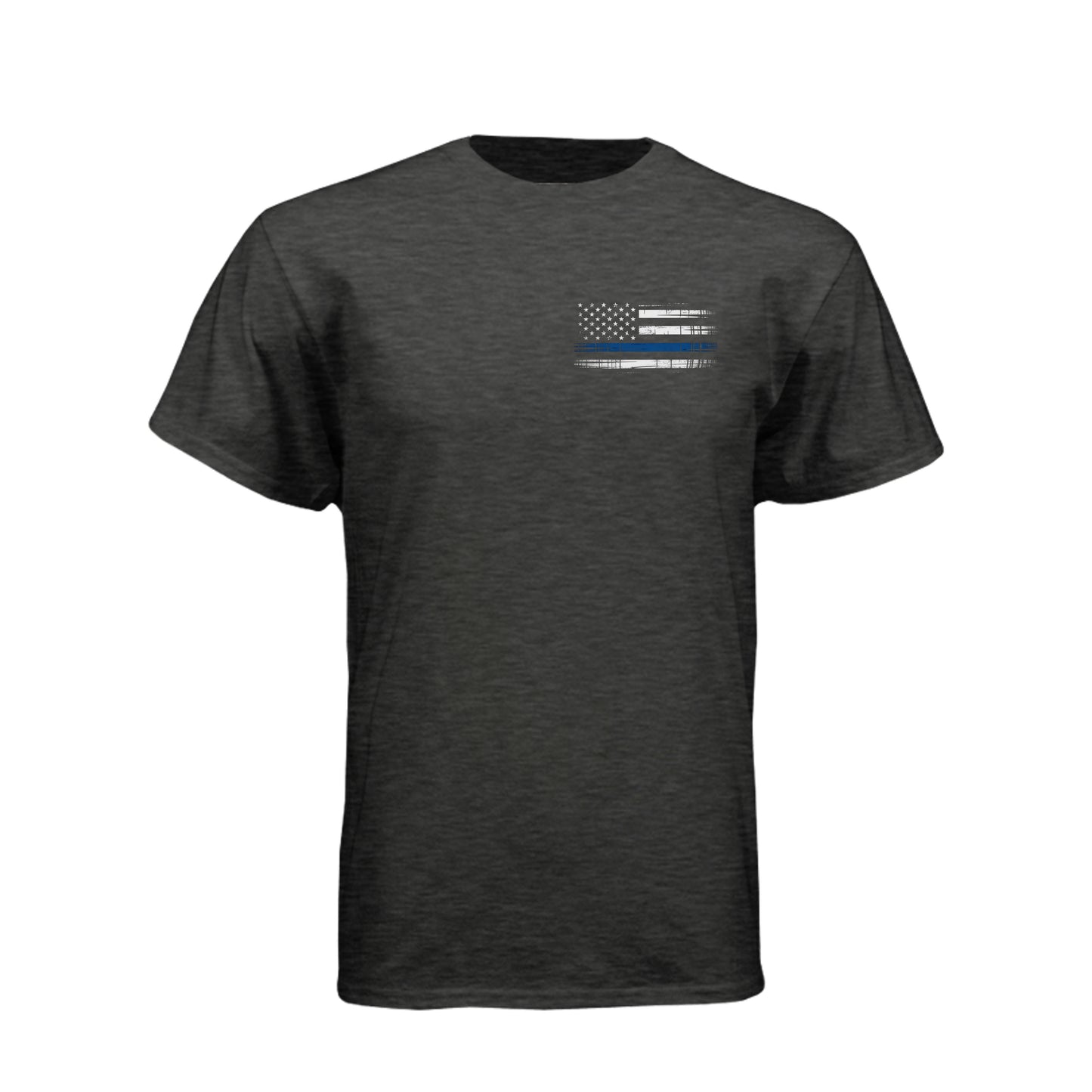 Minnesota Proud Thin Blue Line distressed American flag T-shirt