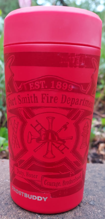 Red Frost Buddy  Ghost Graphics Fort Smith Fire Department Firefighter