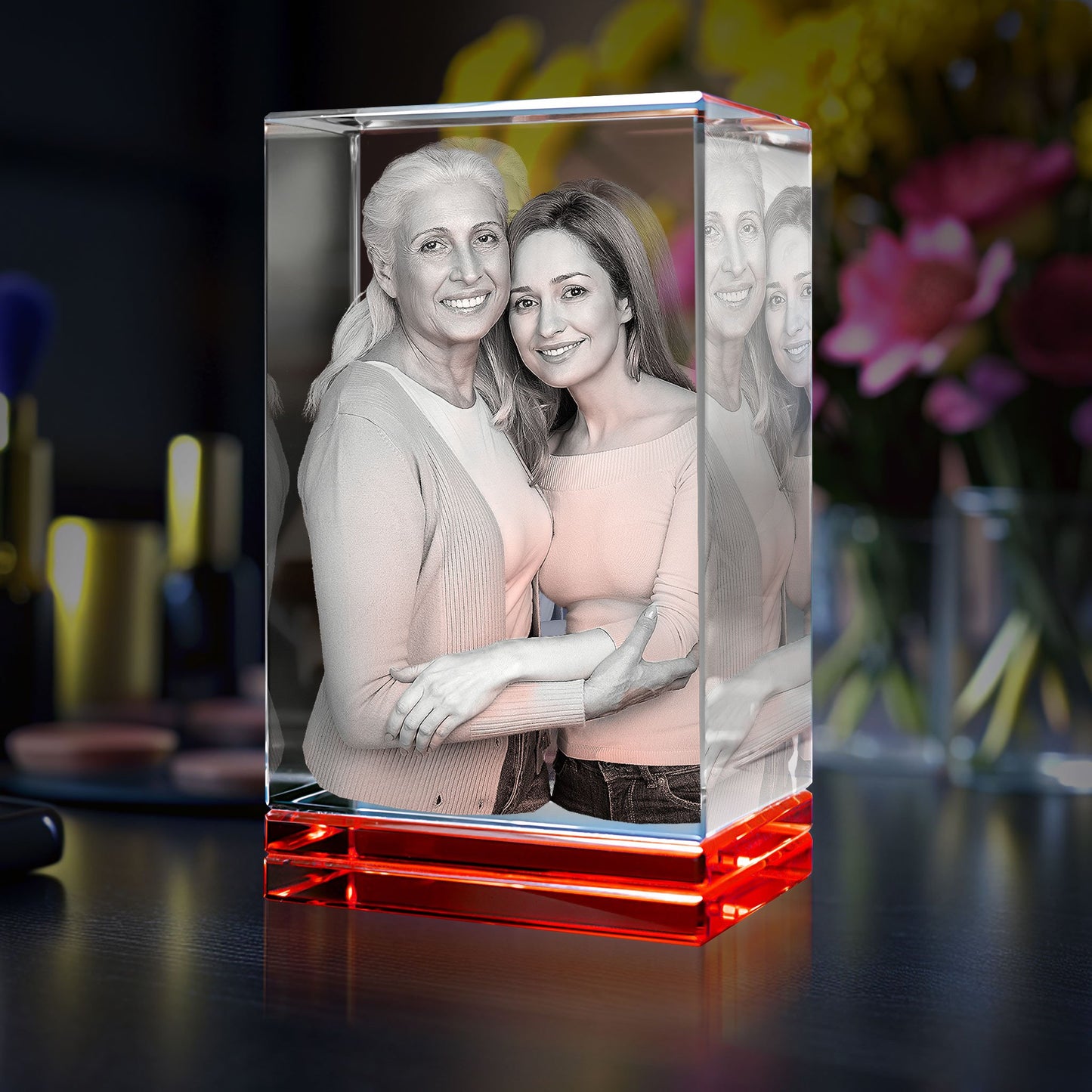 Red Skirt Keepsake 3D Engraved 