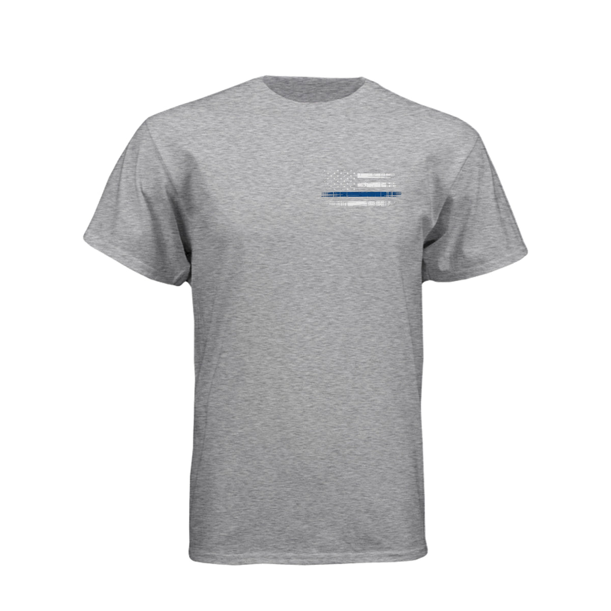 The Night Watch police T-shirt with Thin Blue Line flag and police officer