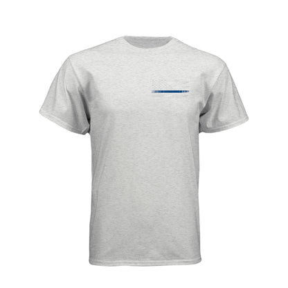The Night Watch police T-shirt with Thin Blue Line flag and police officer