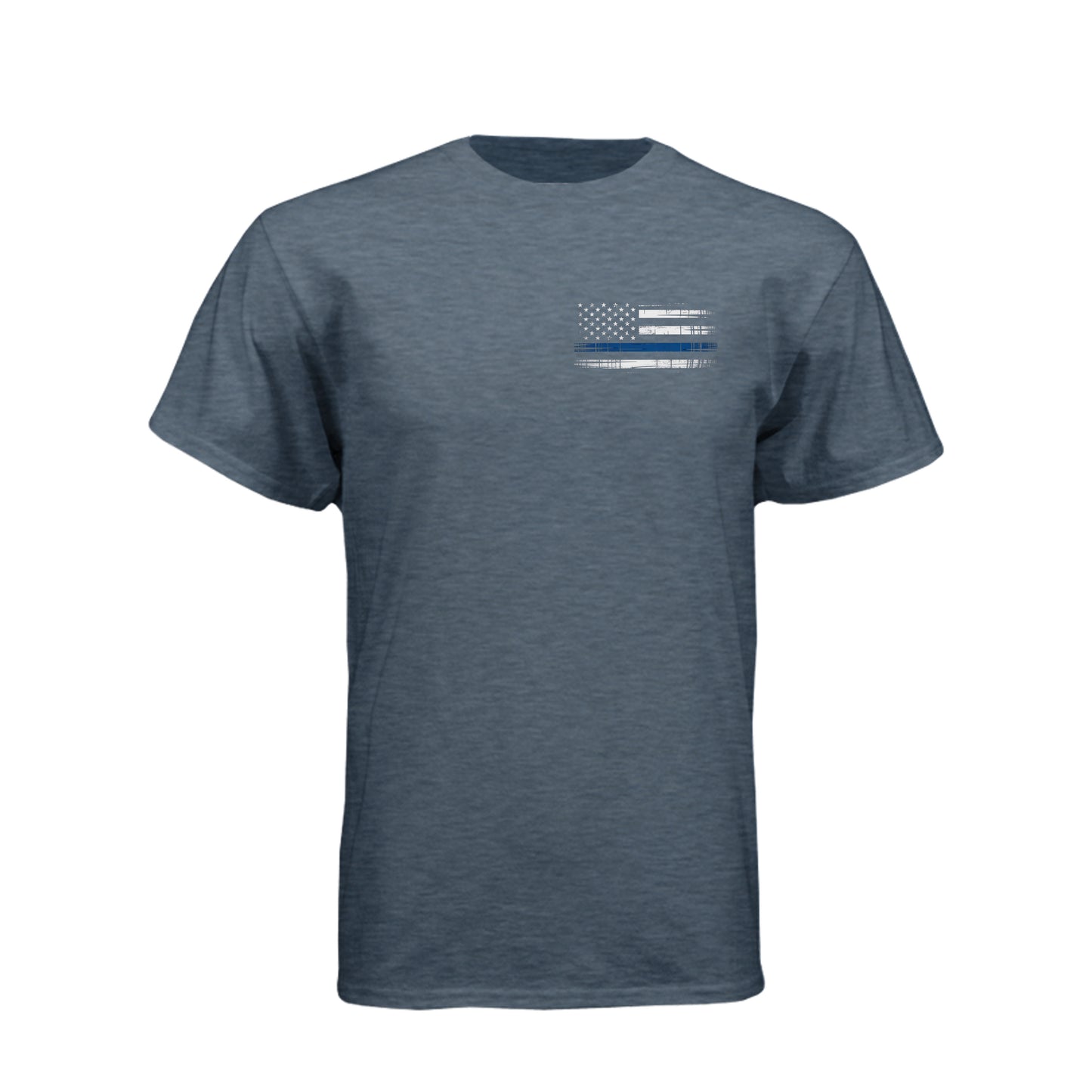 The Night Watch police T-shirt with Thin Blue Line flag and police officer