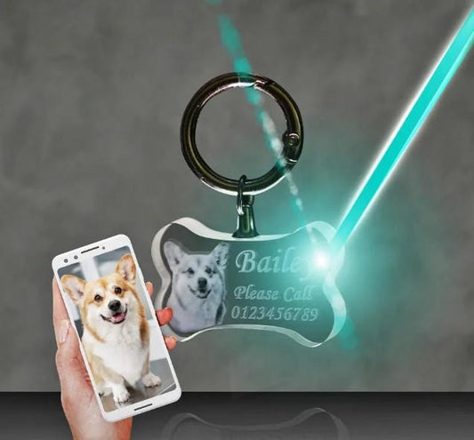 custom 3d laser engraved dog bone shaped key holder 