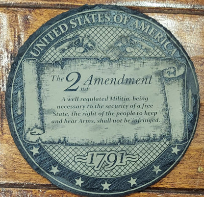 custom engraved 2nd amendment slate coasters 