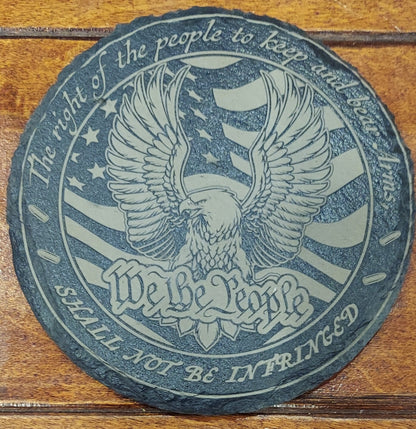 custom engraved 2nd amendment slate coasters 