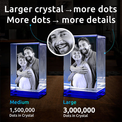 custom laser engraved 3d crystal 