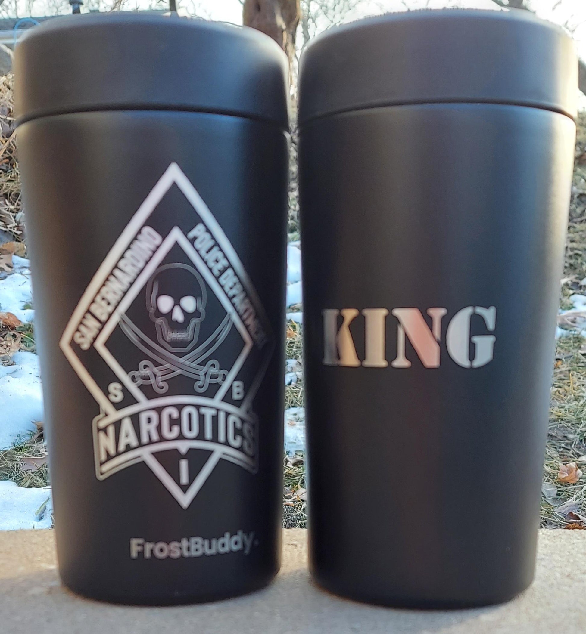 custom engraved frost buddy universal 2.0 black