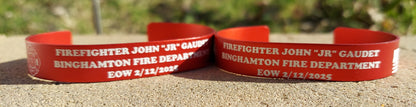 custom engraved memorial bracelet firefighter