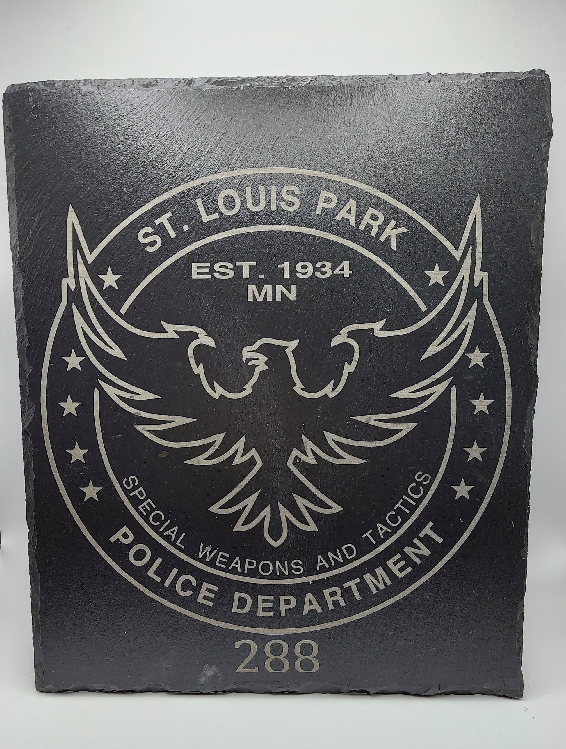 custom engraved police officer swat plaque