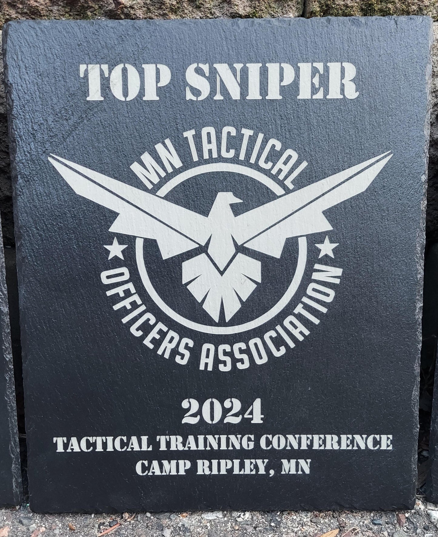 custom engraved police officer swat plaque