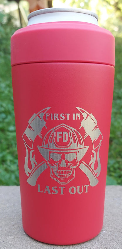 custom engraved red frost buddy firefighter