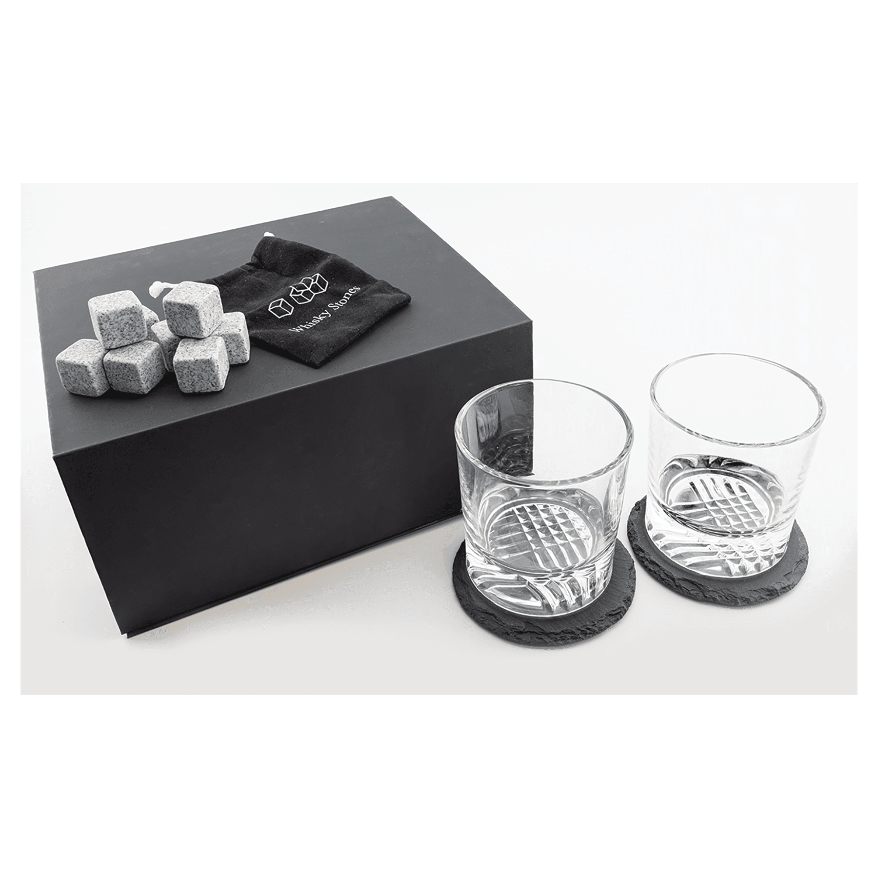 custom engraved whiskey get set glasses stones coasters