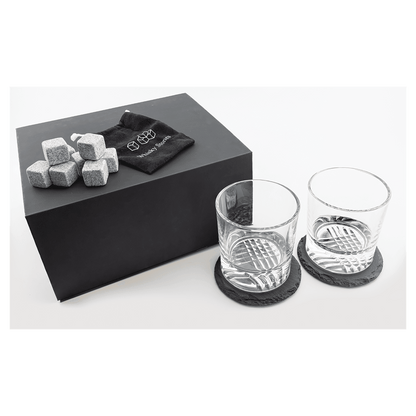 custom engraved whiskey get set glasses stones coasters