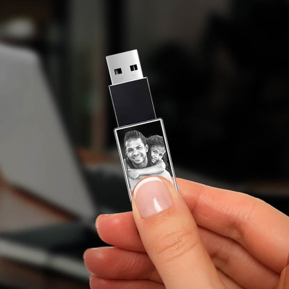 custom laser engraved 3D 16gb usb drive