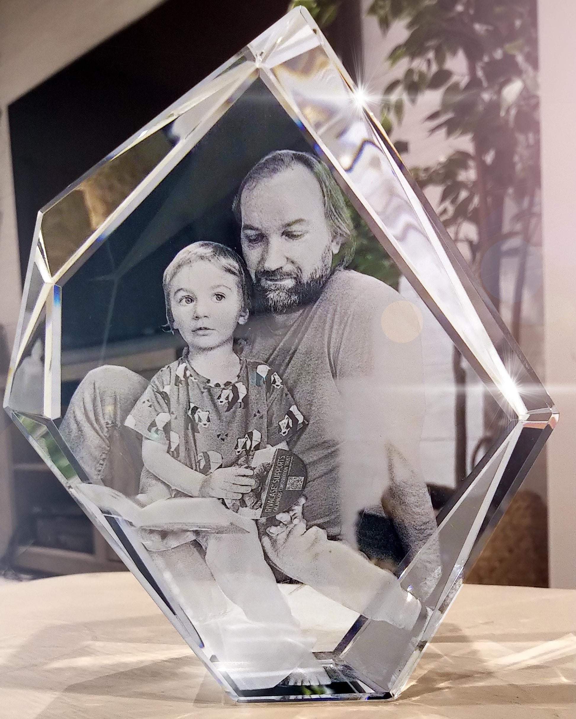 custom laser engraved 3d photo prestige keepsake