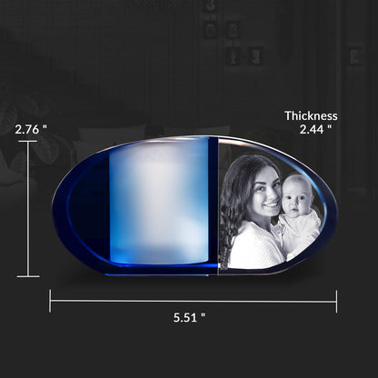 custom laser engraved 3d photo scented candle holder