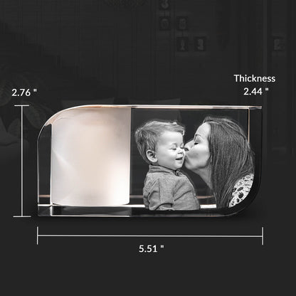 custom laser engraved 3d photo scented candle