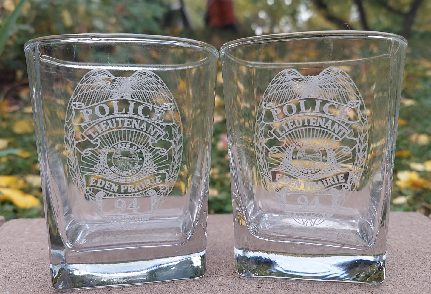 custom laser engraved whiskey glasses man cave
