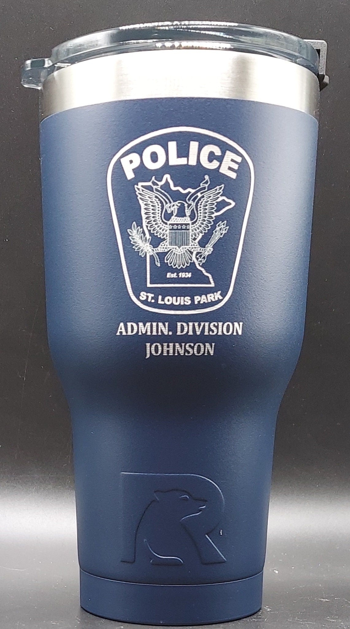 custom laser engraved rtic tumbler law enforcement 