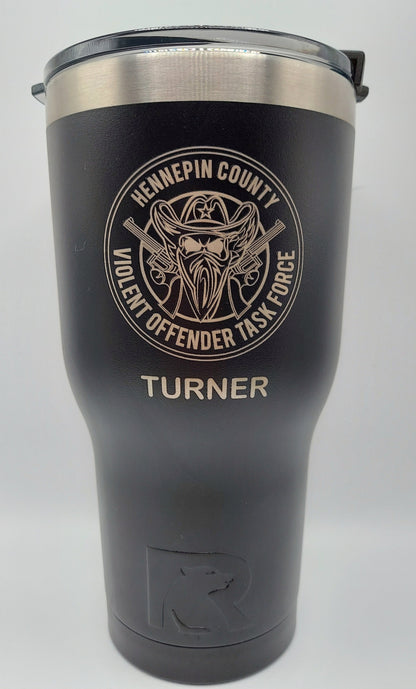 custom laser engraved rtic tumbler law enforcement 