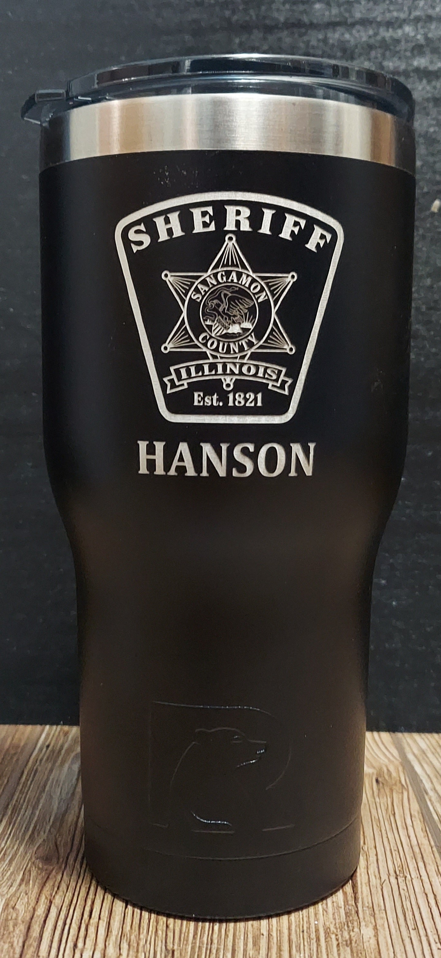 custom laser engraved rtic tumbler law enforcement 