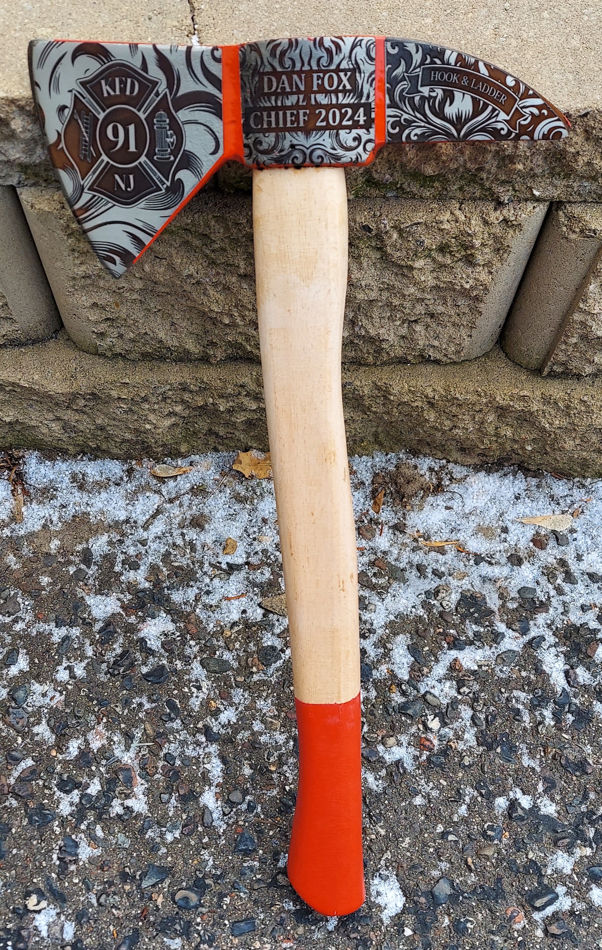 firefighter retirement gift custom engraved firemans axe 