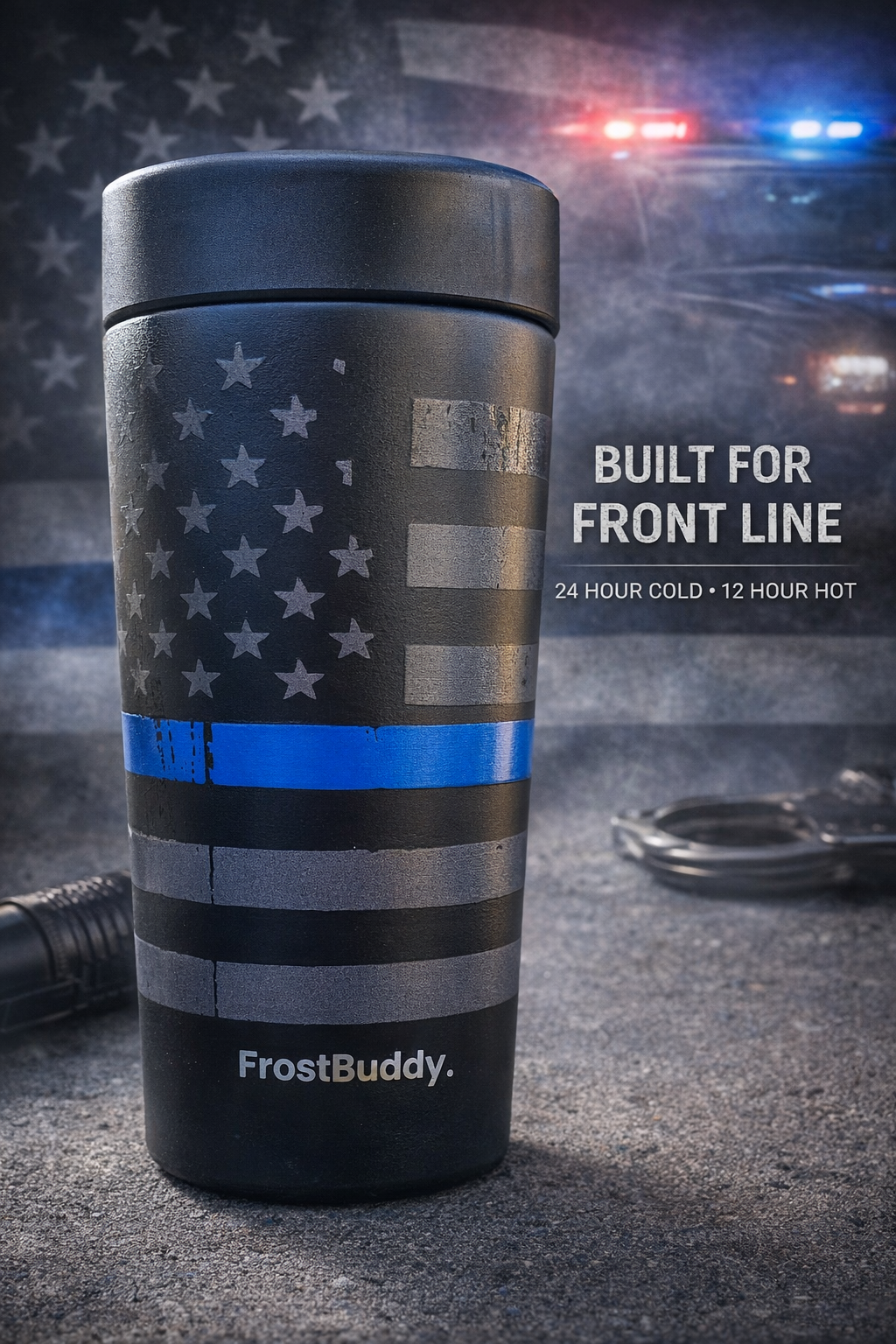 frost buddy universal 2.0 blue line flag