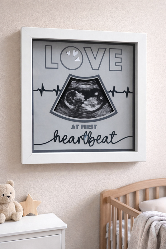 love at first site baby ultrasound picture frame 