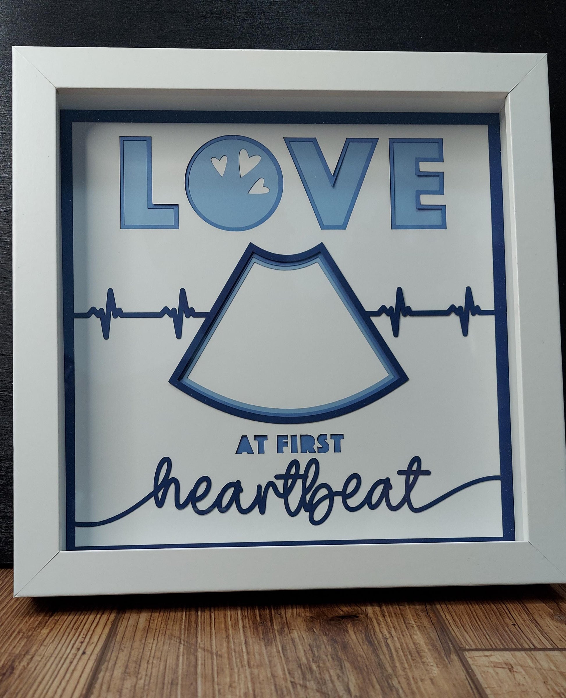 love at first site baby ultrasound picture frame 