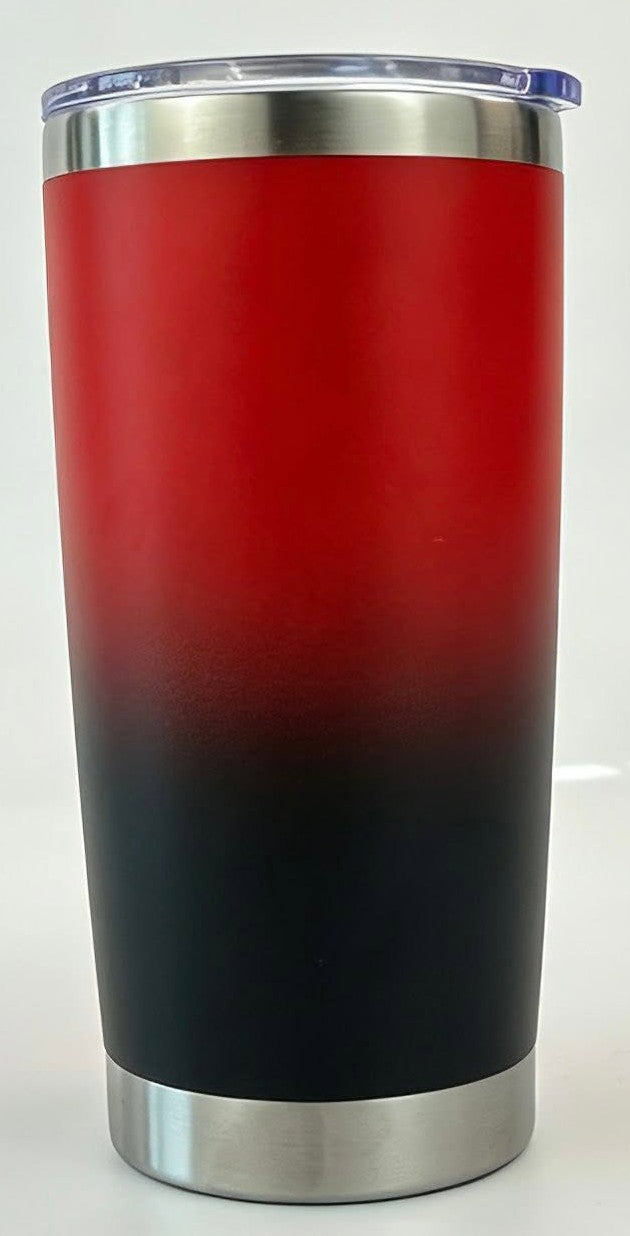 ombre tumbler black and red gradient 20 ounces 