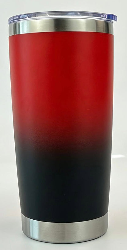 ombre tumbler black and red gradient 20 ounces 