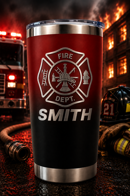 ombre tumbler black and red gradient 20 ounces 