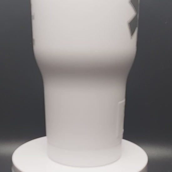 custom laser engraved paramedic emt tumbler