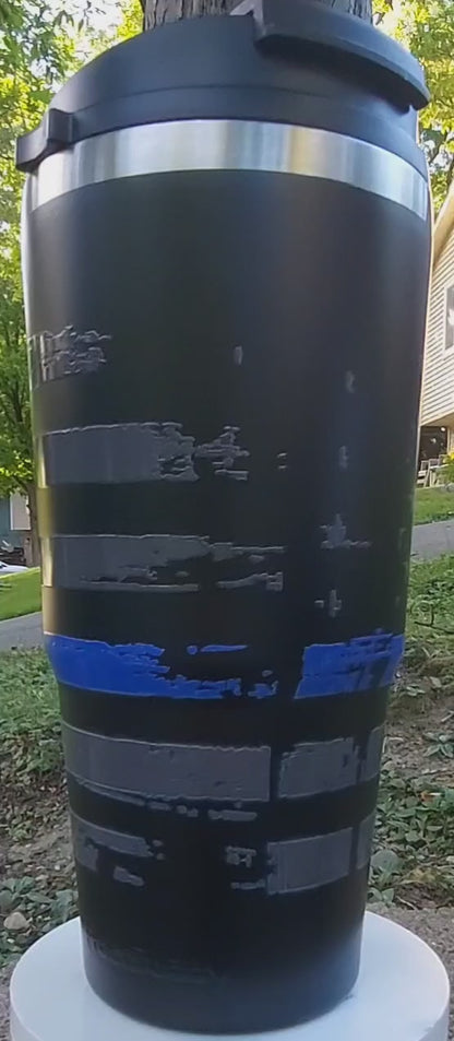 frost buddy to go buddy blue line flag police law enforcement trooper deputy 